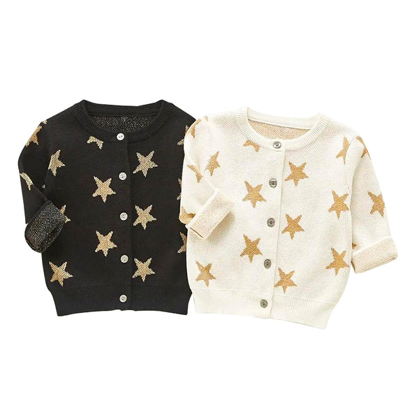 Golden Star Knitted Cardigan