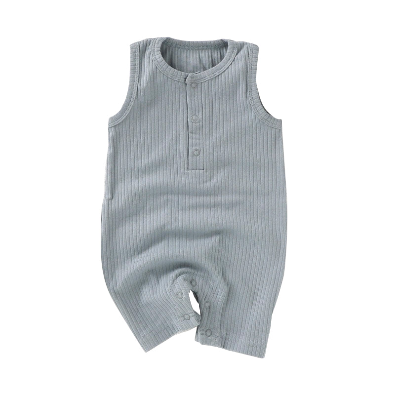 One-Piece Sleeveless Ribbed Bodysuit