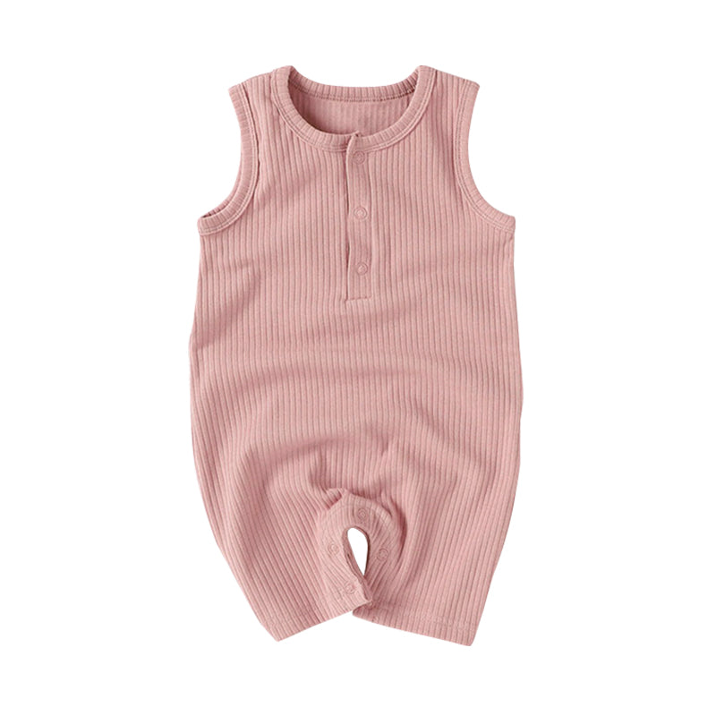 One-Piece Sleeveless Ribbed Bodysuit