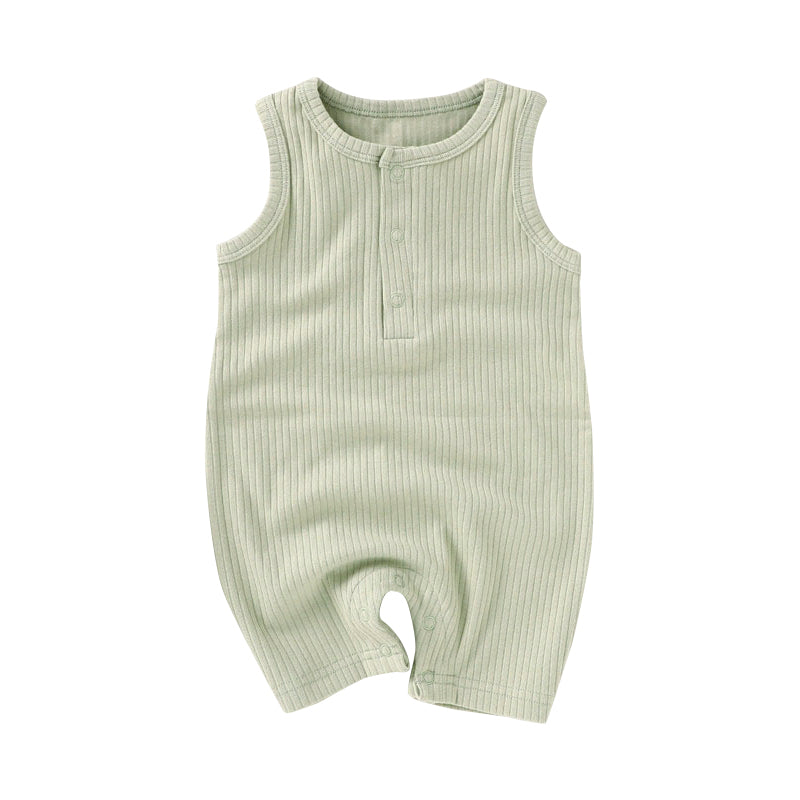 One-Piece Sleeveless Ribbed Bodysuit