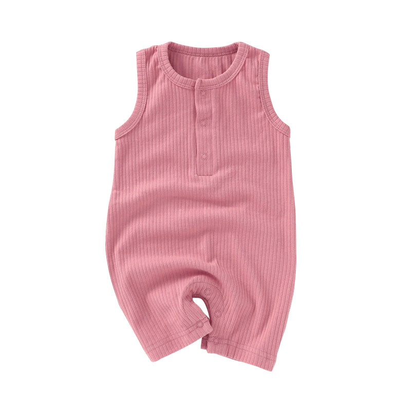 One-Piece Sleeveless Ribbed Bodysuit