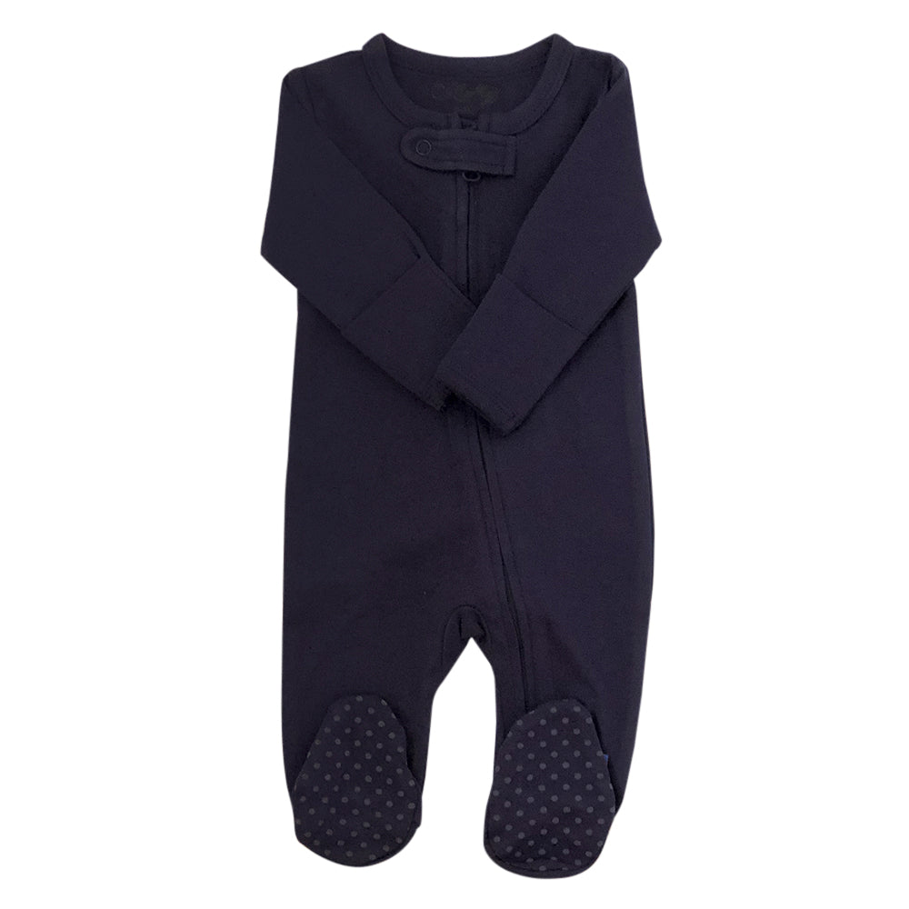 One-Piece Long Sleeve Bodysuit Zipped Footies