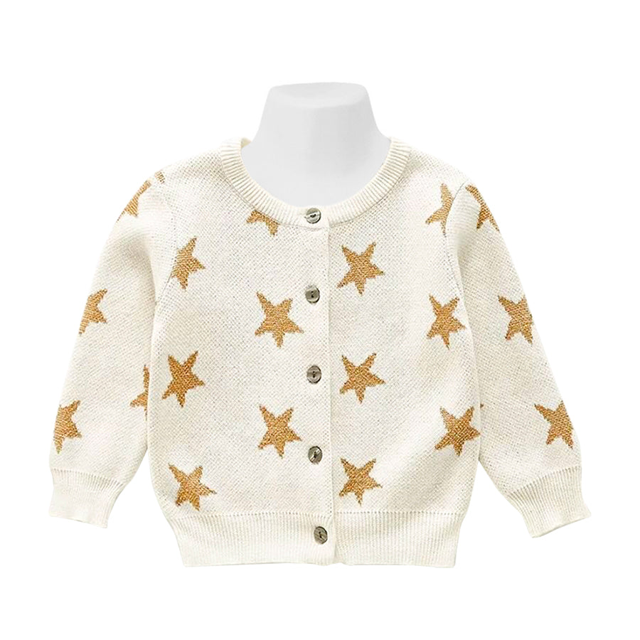 Golden Star Knitted Cardigan