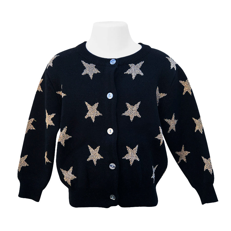 Golden Star Knitted Cardigan