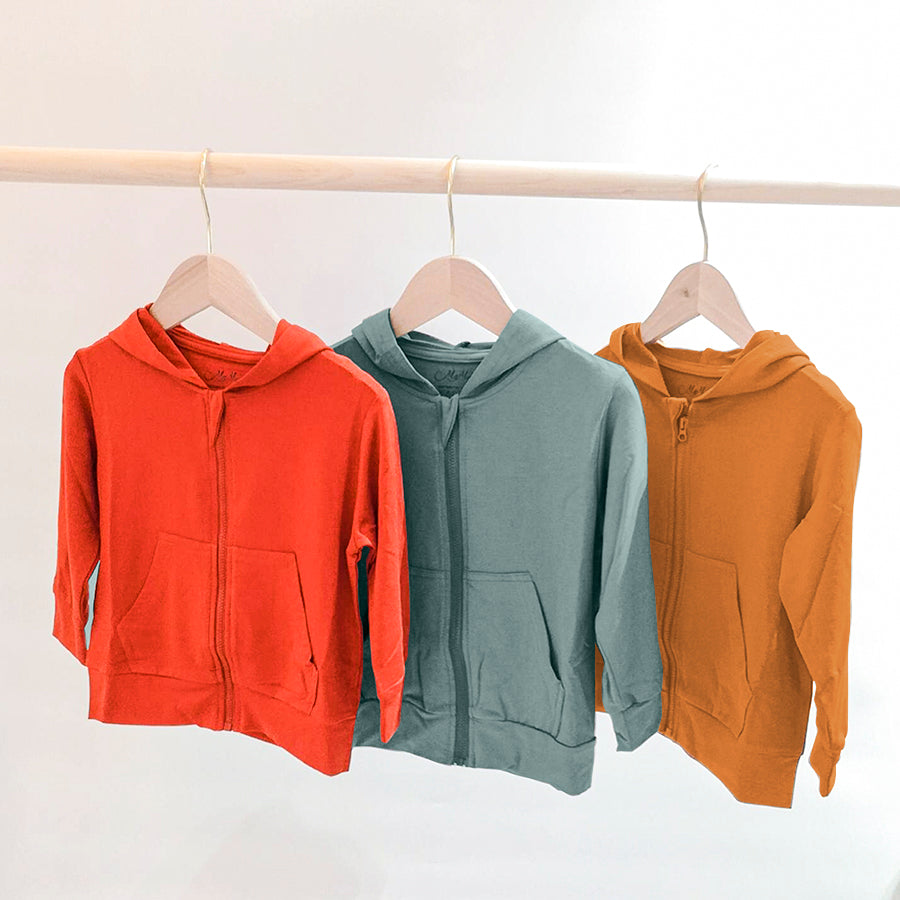 Bamboo Zip-Up Hoodies